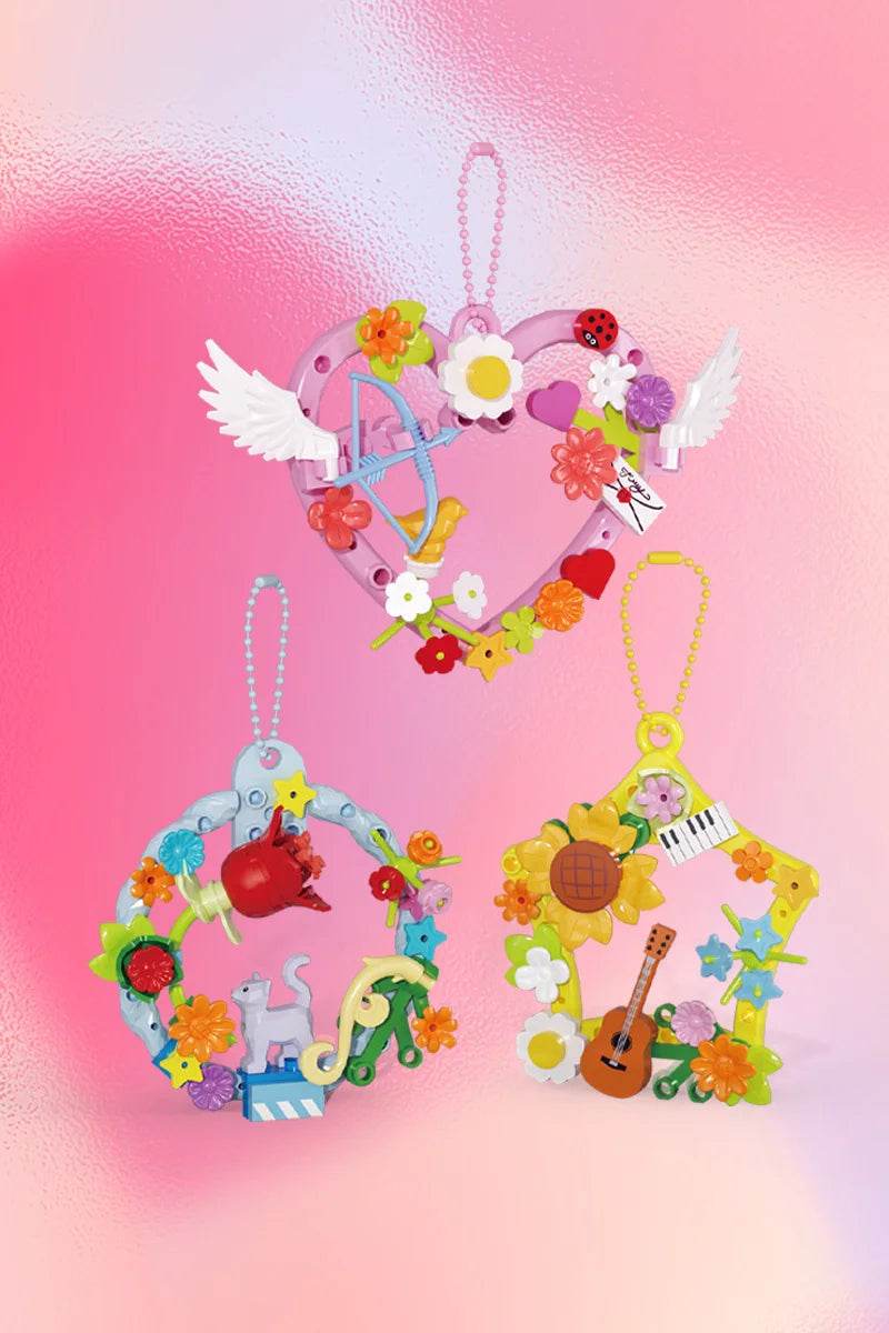 MOC Romantic Garland Building Blocks Set Cupid Rose Sunflower Building Bricks MOC - ToylandEU