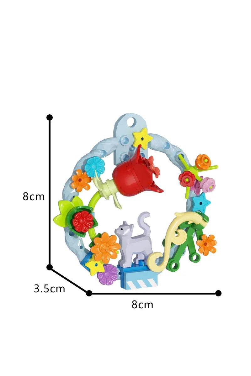 MOC Romantic Garland Building Blocks Set Cupid Rose Sunflower Building Bricks MOC - ToylandEU