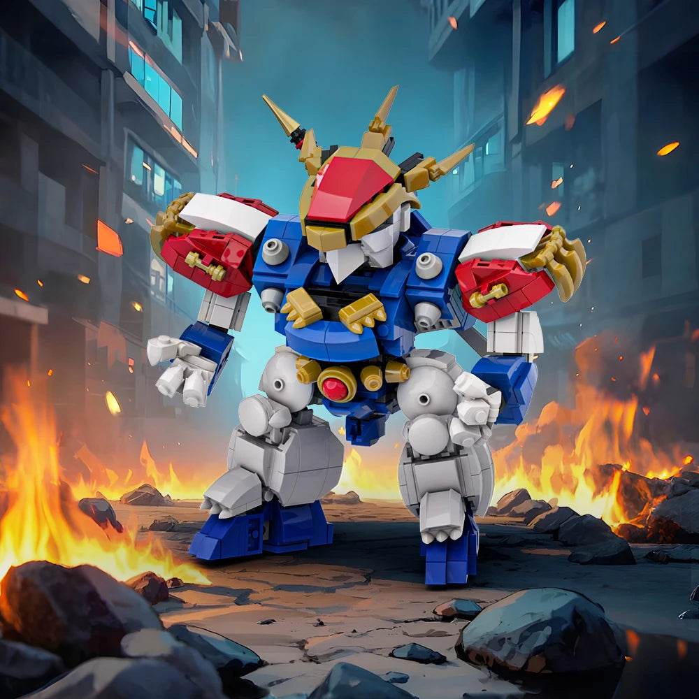 MOC Ryujinmaru Mecha Model Building Blocks RPG Building Bricks MOC Gift - ToylandEU