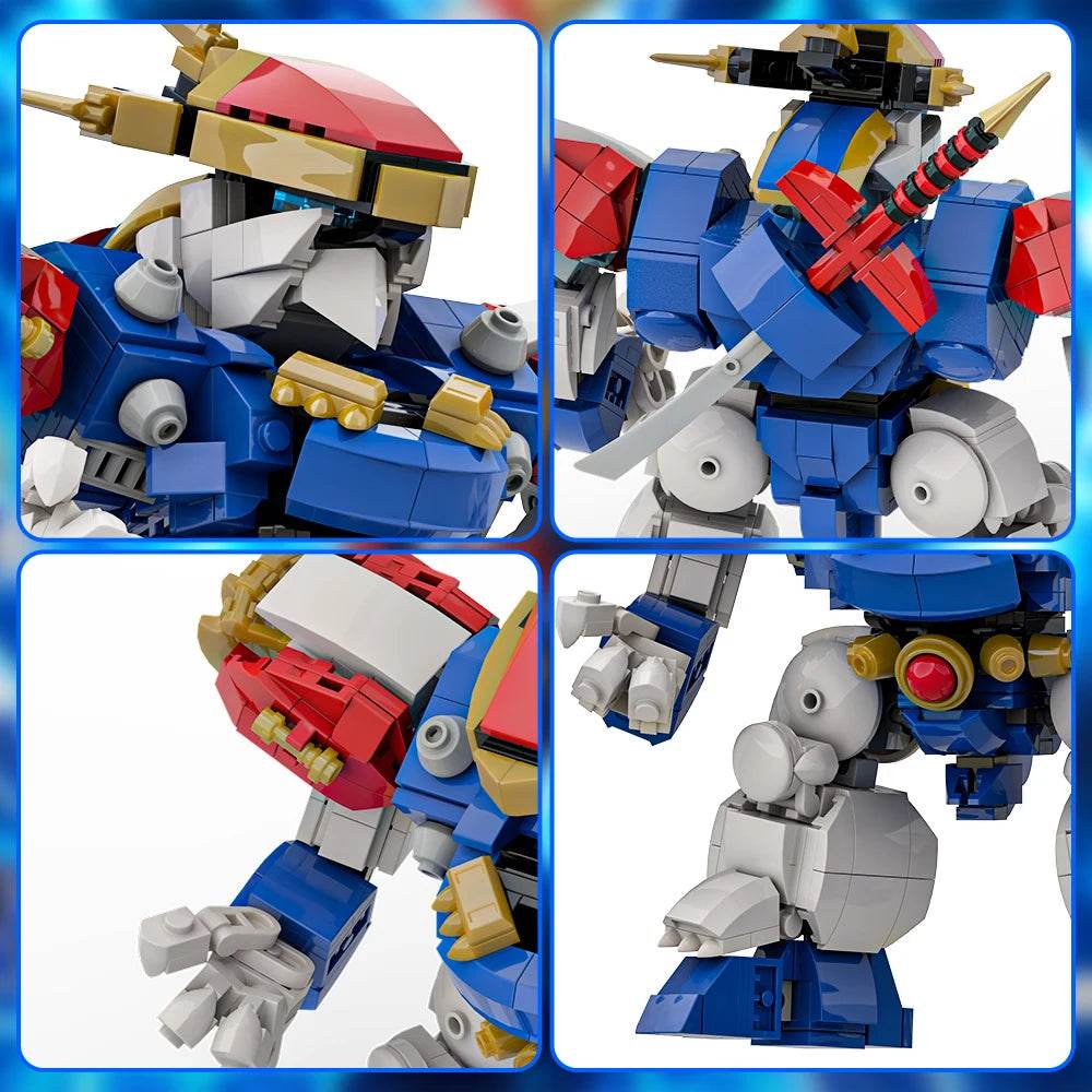 MOC Ryujinmaru Mecha Model Building Blocks RPG Building Bricks MOC Gift - ToylandEU