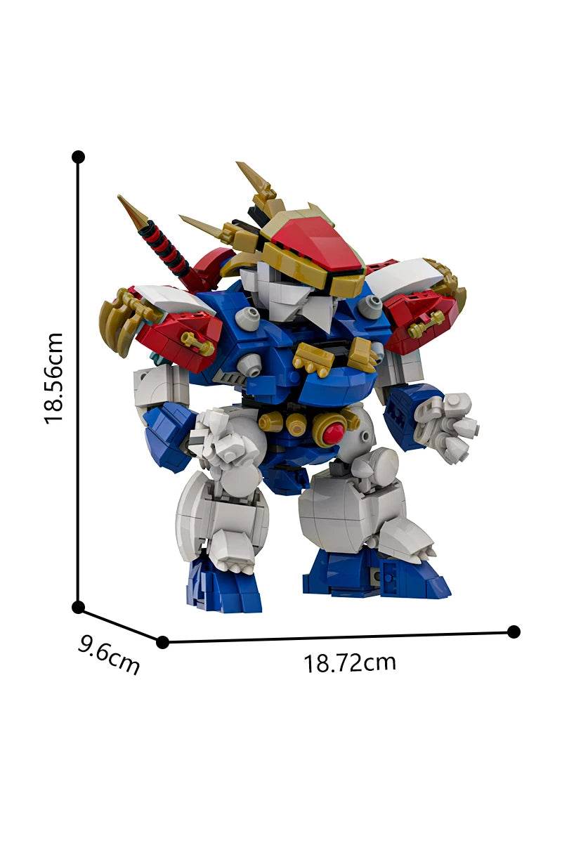MOC Ryujinmaru Mecha Model Building Blocks RPG Building Bricks MOC Gift - ToylandEU