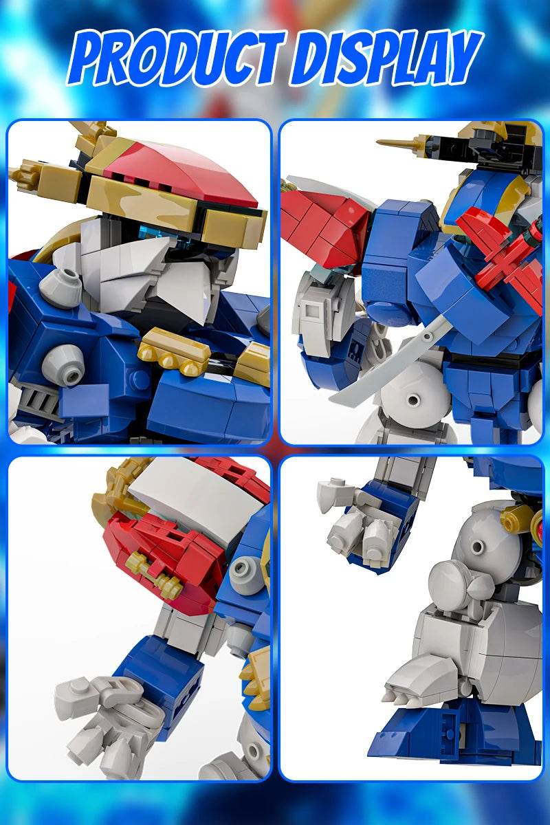 MOC Ryujinmaru Mecha Model Building Blocks RPG Building Bricks MOC Gift - ToylandEU