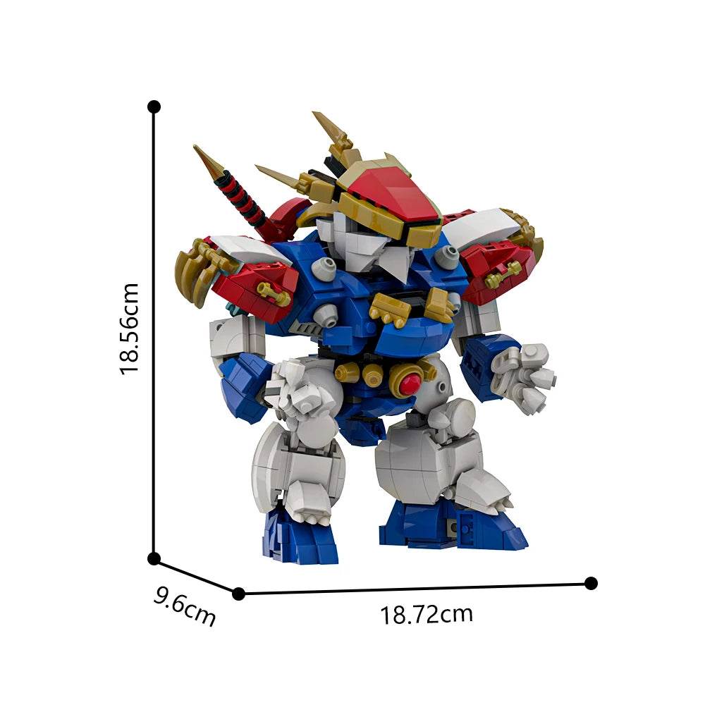 MOC Ryujinmaru Mecha Model Building Blocks RPG Building Bricks MOC Gift - ToylandEU