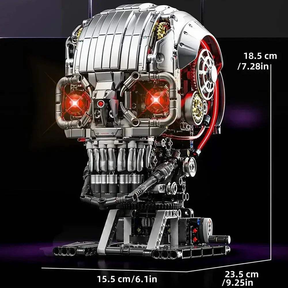 STEM Building Blocks Mechanical Skull Educational Desktop Ornament - ToylandEU