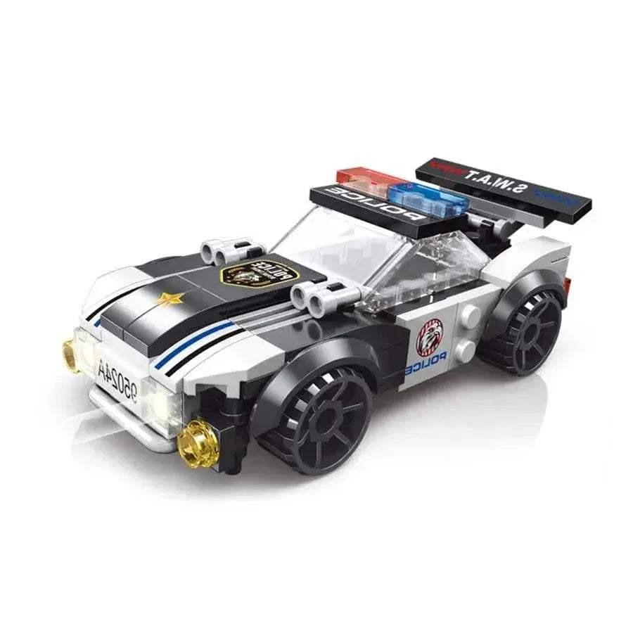 SWAT City Police Plane Building Blocks Dual-Rotor Helicopter Kits - ToylandEU