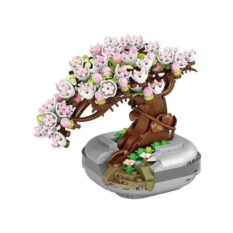 Sakura Potted Bouquet Building Blocks Plant Bonsai Model Toys - ToylandEU