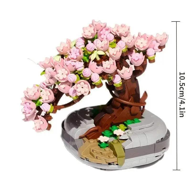 Sakura Potted Bouquet Building Blocks Plant Bonsai Model Toys - ToylandEU