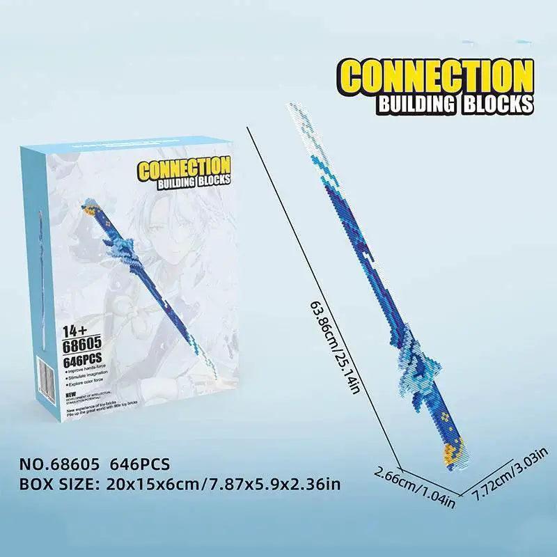  MOC Samurai Sword Building Blocks Anime Ninja Weapon Model Assembly Bricks Boys Toy Idea -  ToylandEU™