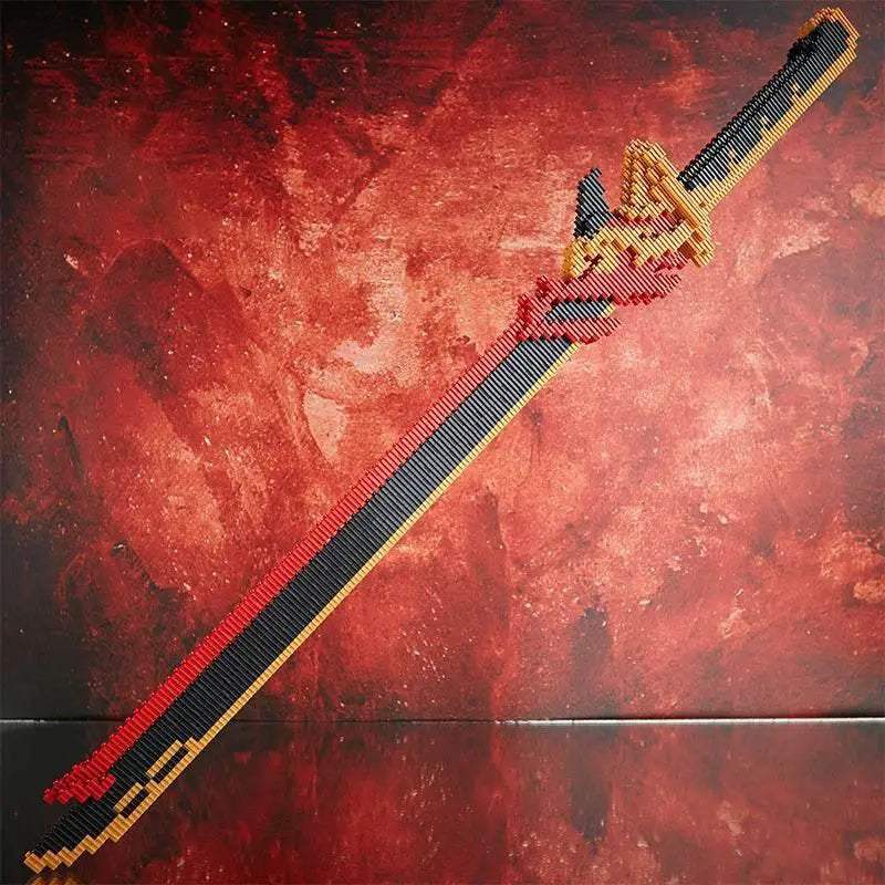 Samurai Sword Building Blocks Anime Ninja Weapon Model Assembly Bricks Boys Toy Idea - ToylandEU