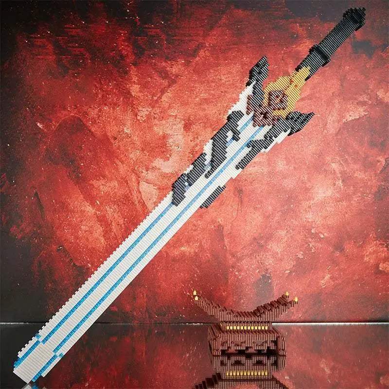 Samurai Sword Building Blocks Anime Ninja Weapon Model Assembly Bricks Boys Toy Idea - ToylandEU