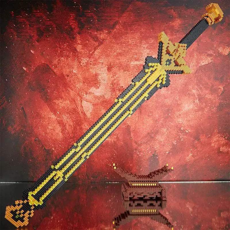 Samurai Sword Building Blocks Anime Ninja Weapon Model Assembly Bricks Boys Toy Idea - ToylandEU