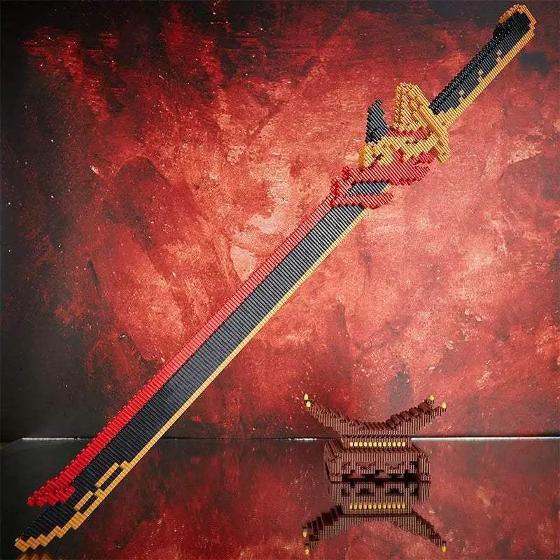 Samurai Sword Building Blocks Anime Ninja Weapon Model Assembly Bricks Boys Toy Idea - ToylandEU