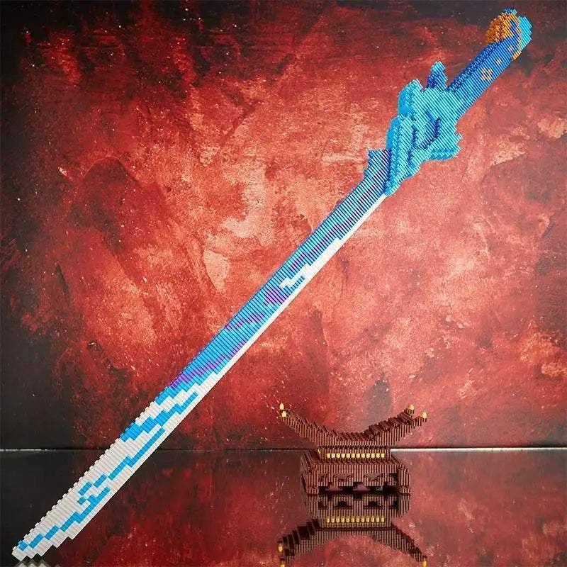 Samurai Sword Building Blocks Anime Ninja Weapon Model Assembly Bricks Boys Toy Idea - ToylandEU