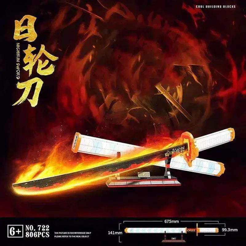 Samurai Sword Building Blocks Kit for Collectors and Adults - ToylandEU