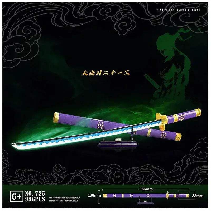 Samurai Sword Building Blocks Kit for Collectors and Adults - ToylandEU