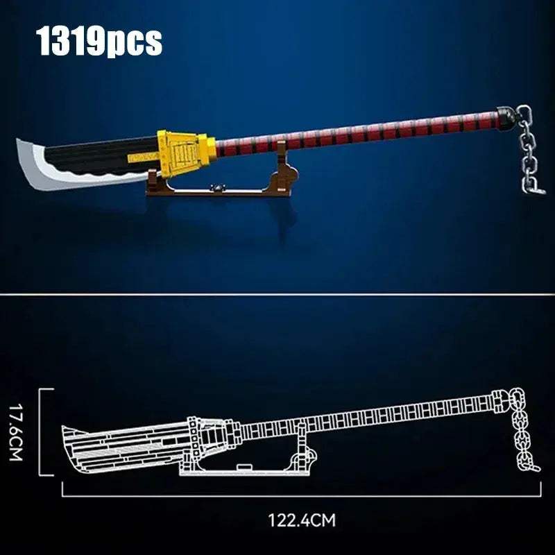 Samurai Sword Building Blocks Kit for Collectors and Adults - ToylandEU