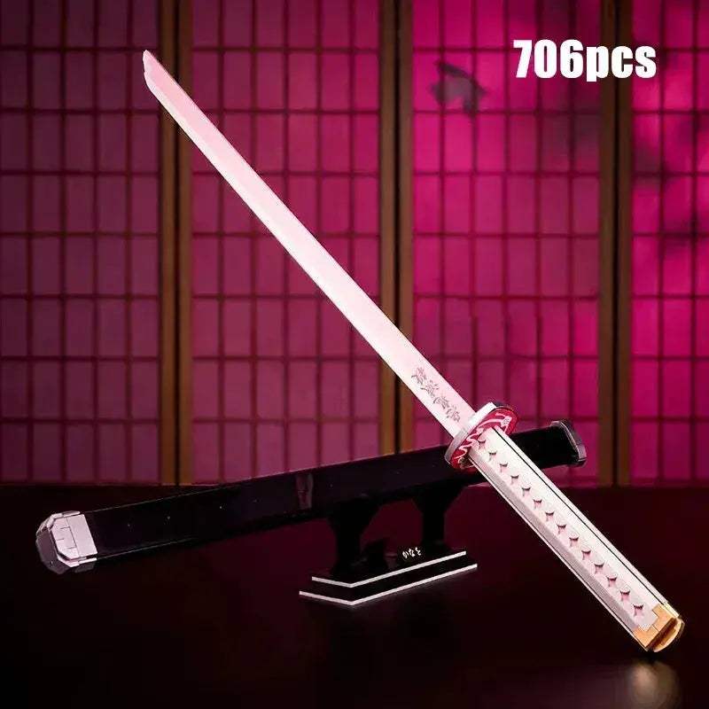 Samurai Sword Building Blocks Kit for Collectors and Adults - ToylandEU