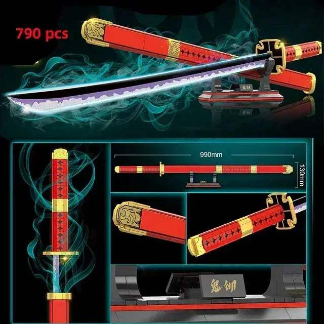Samurai Sword Building Blocks Kit for Collectors and Adults - ToylandEU