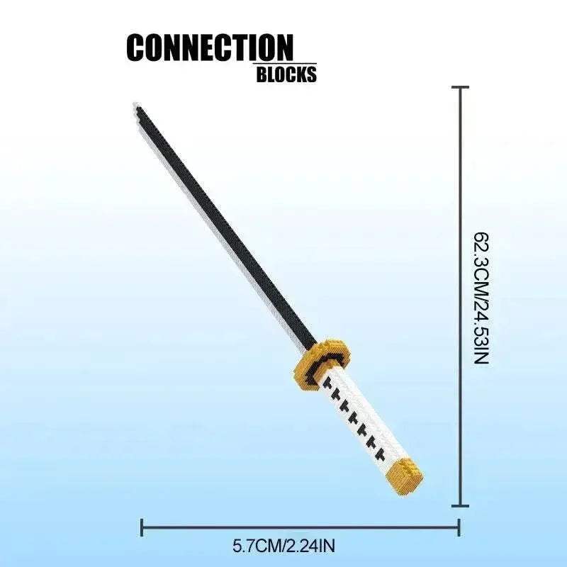 Samurai Sword Building Blocks Ninja Blade Katana Toy Set - ToylandEU