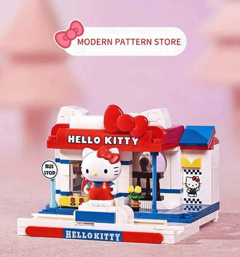 Sanrio Assembled Toy Building Blocks Hello Kitty Kuromi Cinnamoroll My Melody Model Bricks - ToylandEU