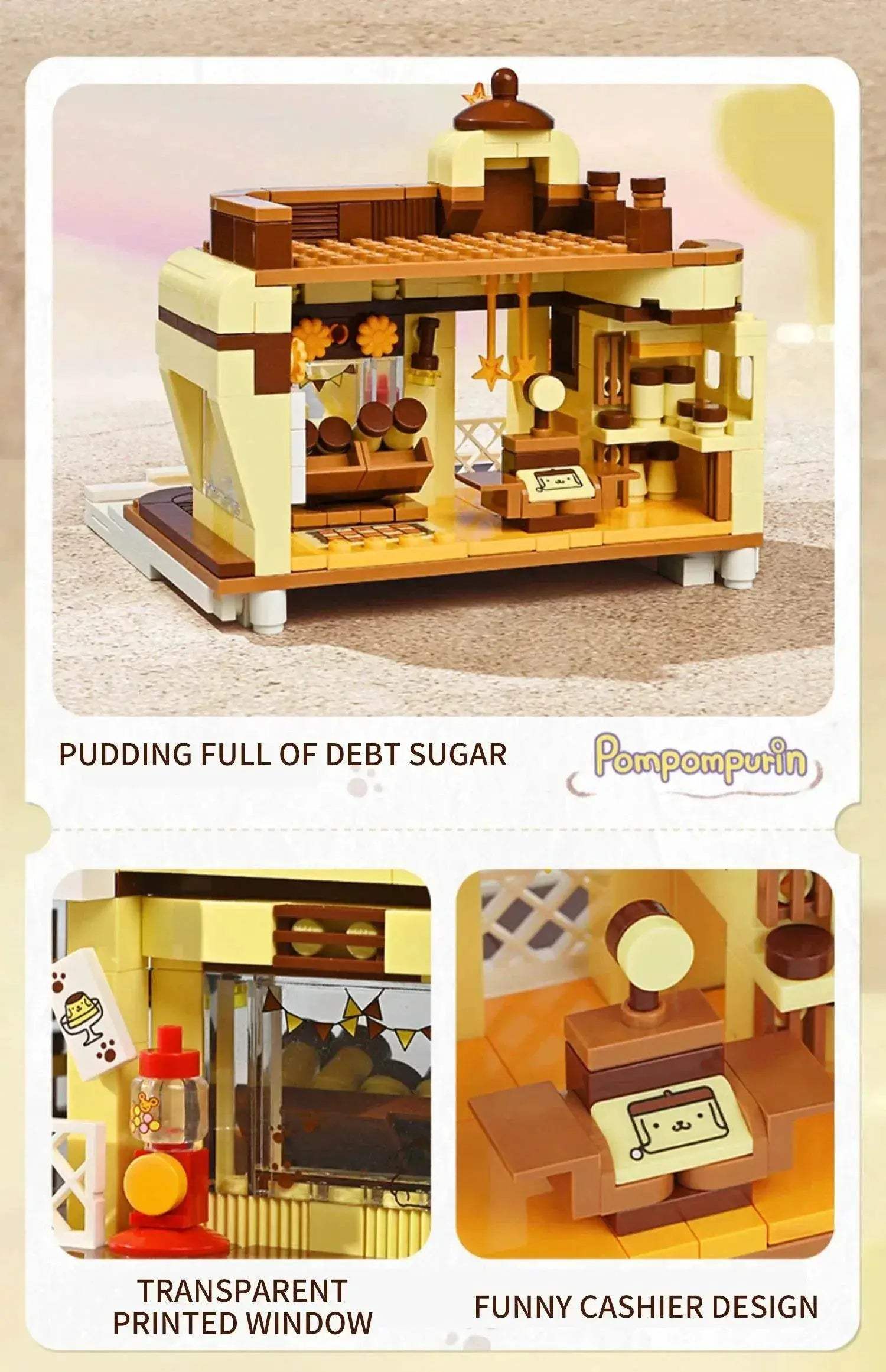 Sanrio Assembled Toy Building Blocks Hello Kitty Kuromi Cinnamoroll My Melody Model Bricks - ToylandEU