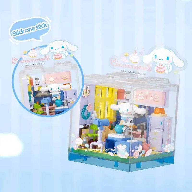 Sanrio Building Blocks Hellokitty Kuromi Bakery Ocean Restaurant - ToylandEU