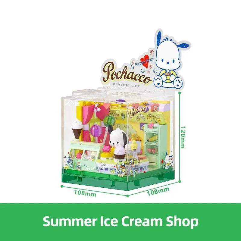 Sanrio Building Blocks Hellokitty Kuromi Bakery Ocean Restaurant - ToylandEU