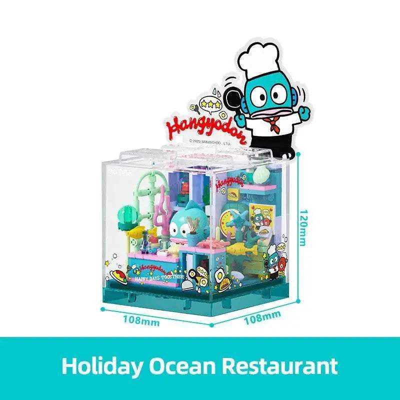 Sanrio Building Blocks Hellokitty Kuromi Bakery Ocean Restaurant - ToylandEU