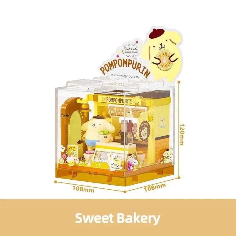 Sanrio Building Blocks Hellokitty Kuromi Bakery Ocean Restaurant - ToylandEU
