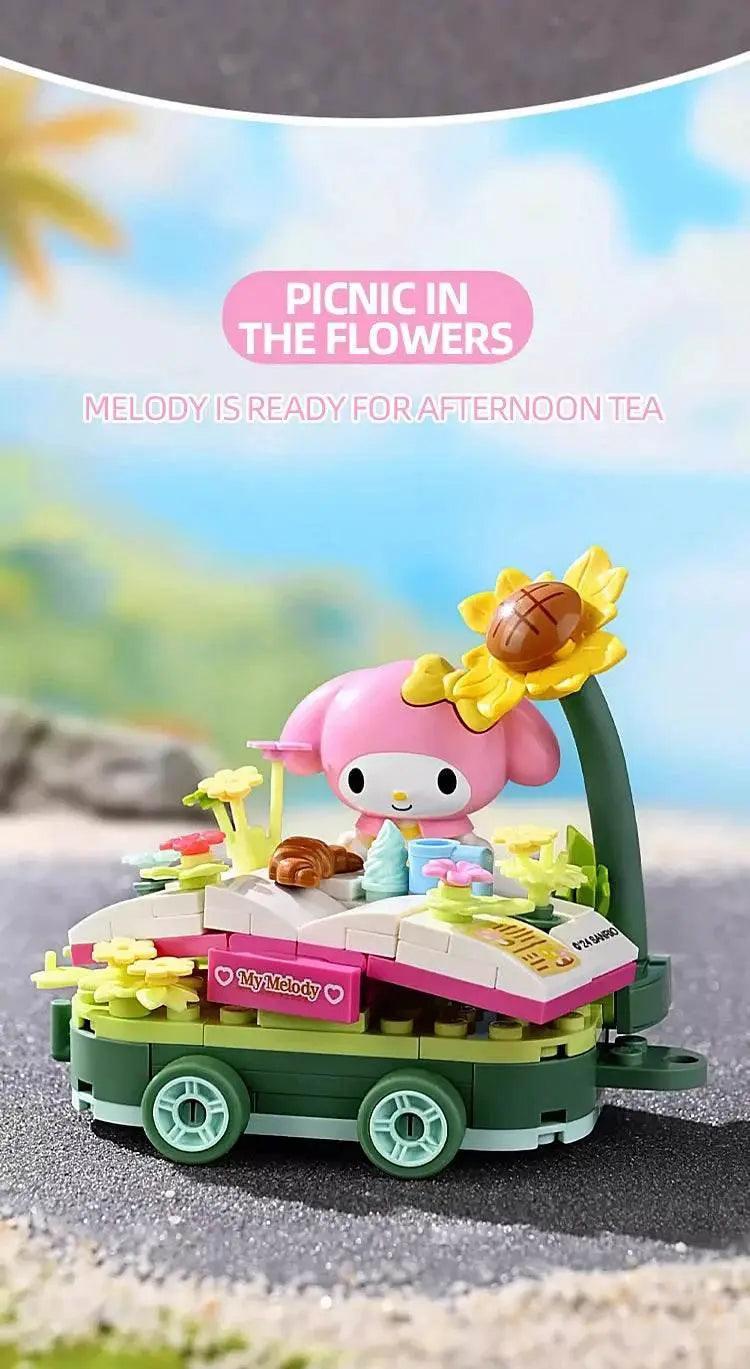  MOC Sanrio Flower Car Series Building Blocks Kuromi Hello Kitty -  ToylandEU™