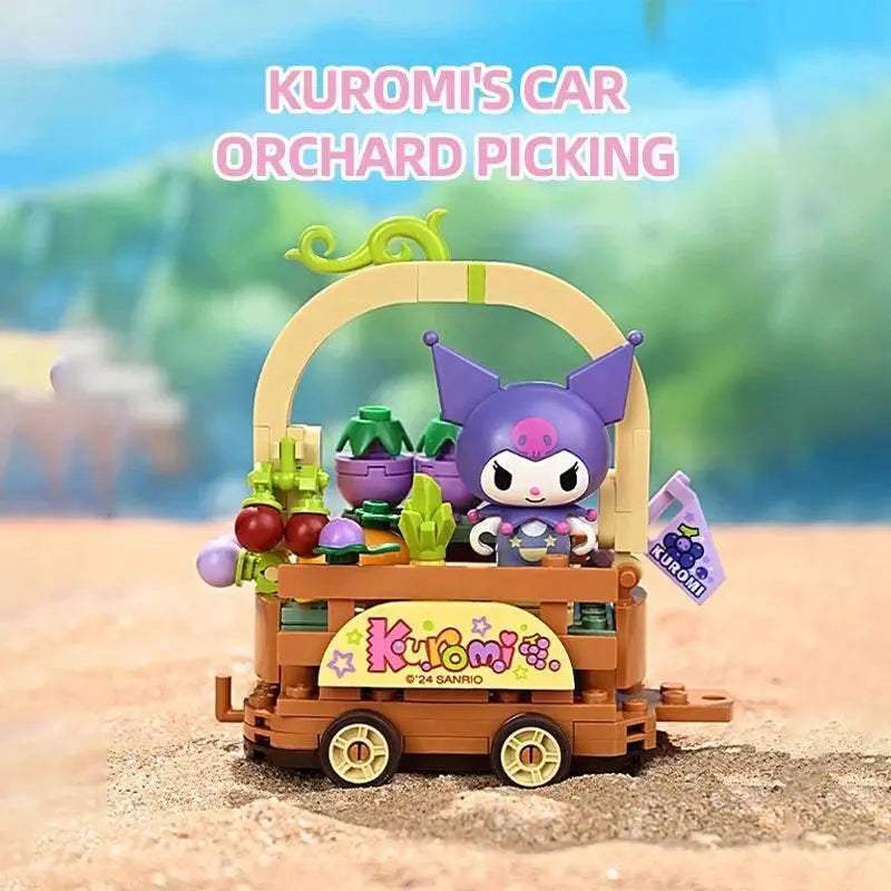 Sanrio Flower Car Series Building Blocks Kuromi Hello Kitty - ToylandEU