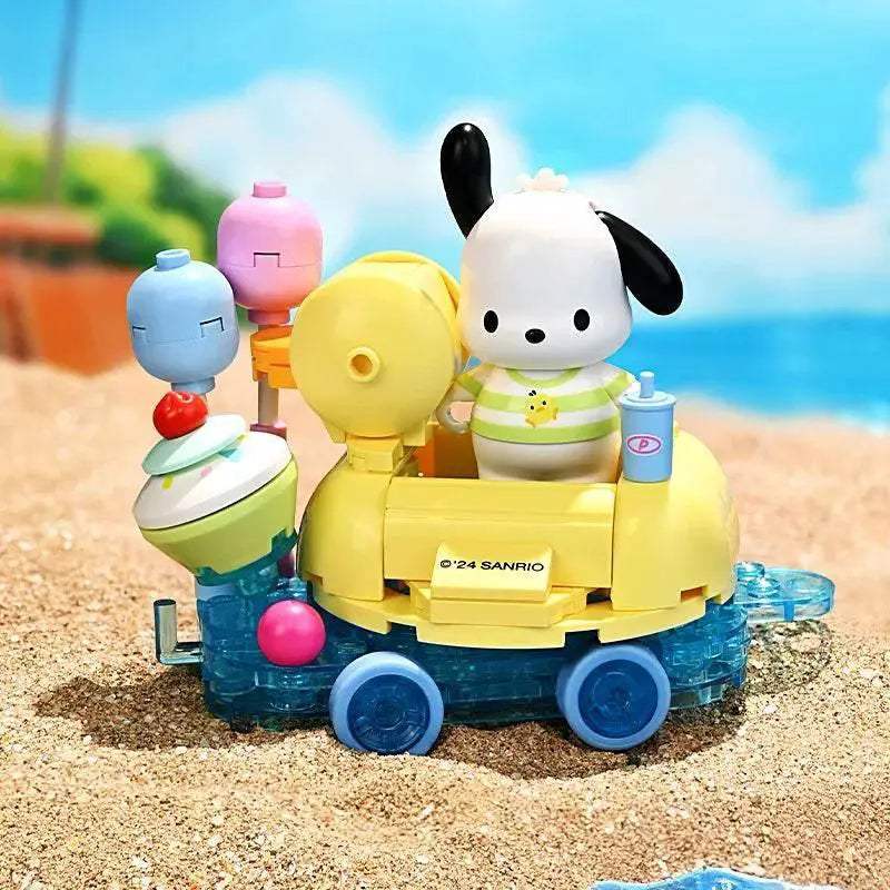 Sanrio Flower Car Series Building Blocks Kuromi Hello Kitty - ToylandEU