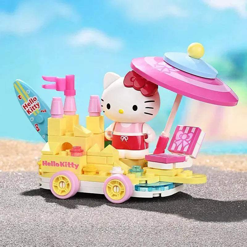 Sanrio Flower Car Series Building Blocks Kuromi Hello Kitty - ToylandEU