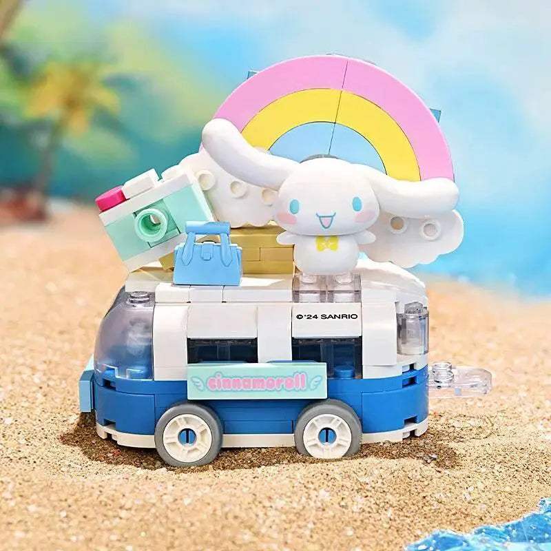 Sanrio Flower Car Series Building Blocks Kuromi Hello Kitty - ToylandEU