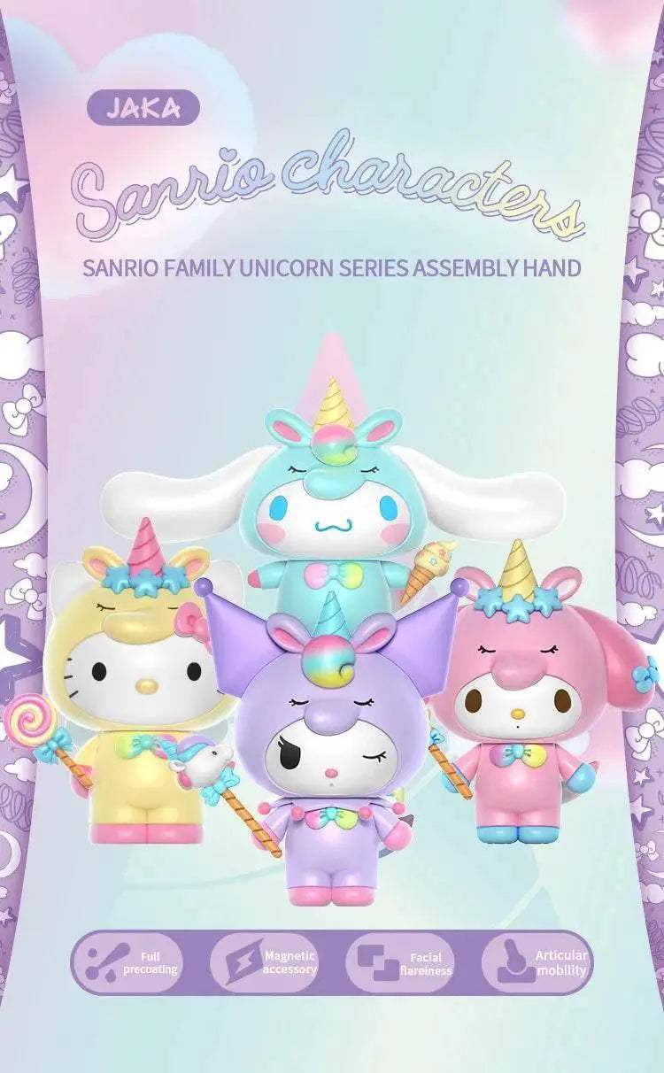 Sanrio Series Building Blocks Cute Unicorn Kuromi My Melody - ToylandEU
