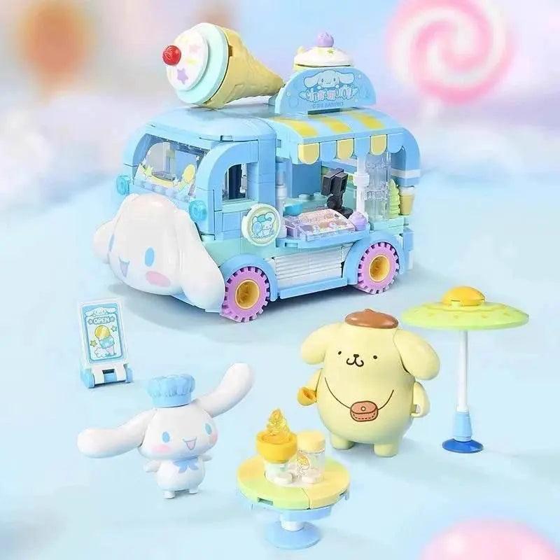  MOC Sanrio Series Building Blocks Hello Kitty Pochacco Burger Car -  ToylandEU™