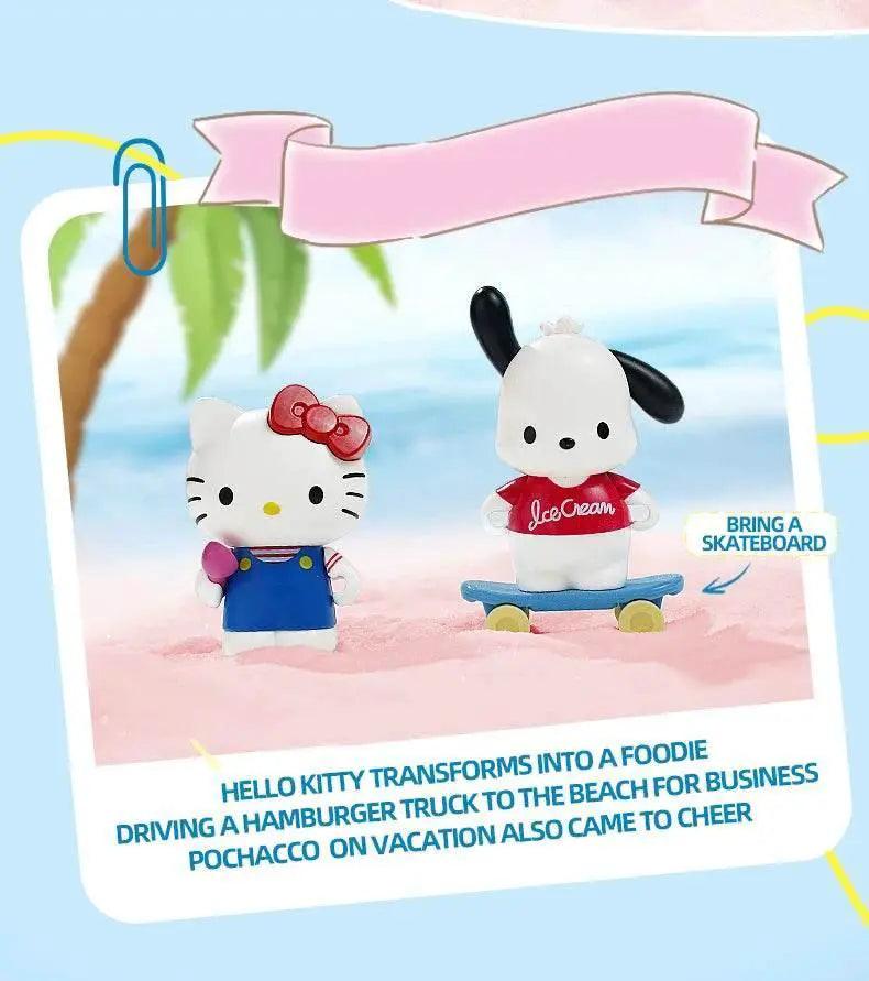  MOC Sanrio Series Building Blocks Hello Kitty Pochacco Burger Car -  ToylandEU™