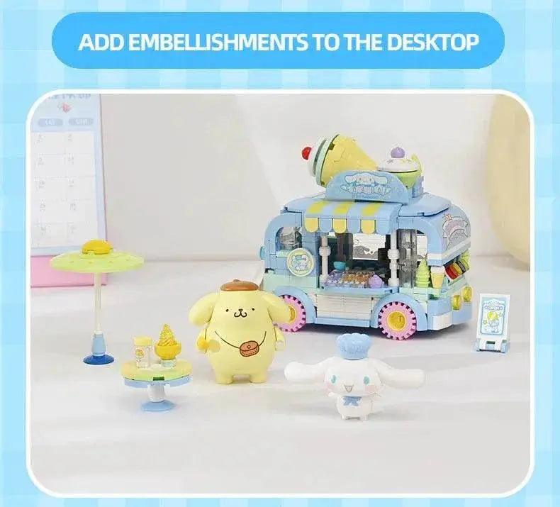  MOC Sanrio Series Building Blocks Hello Kitty Pochacco Burger Car -  ToylandEU™