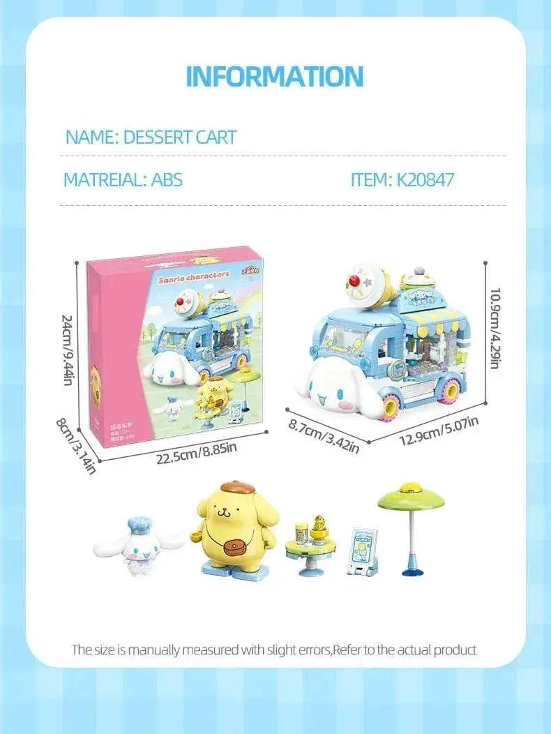  MOC Sanrio Series Building Blocks Hello Kitty Pochacco Burger Car -  ToylandEU™
