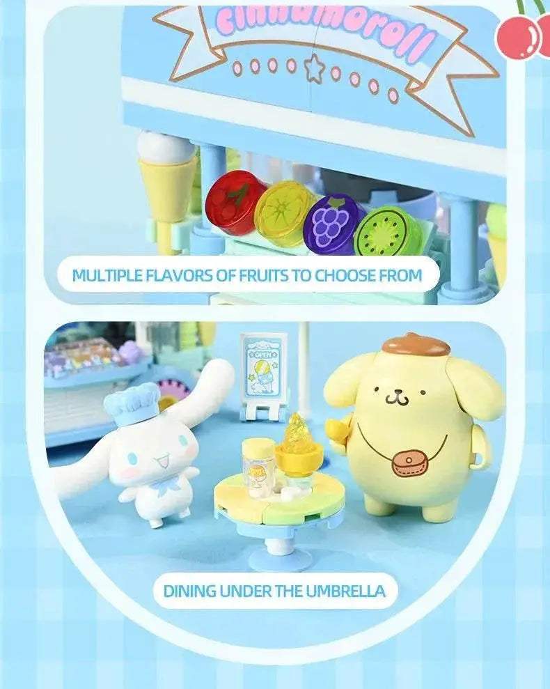 Sanrio Series Building Blocks Hello Kitty Pochacco Burger Car - ToylandEU