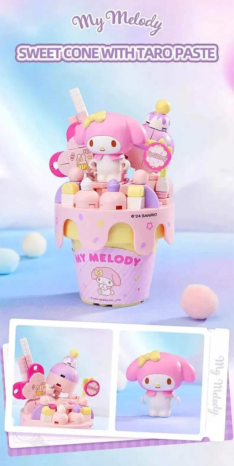 Sanrio Series Ice Cream Cone Building Blocks Kids Toys Gift - ToylandEU
