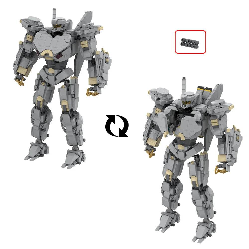 MOC Science Fiction Striker Eureka Mecha Model Building Blocks Building Bricks MOC - ToylandEU
