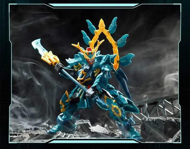 Sembo Block Building Blocks Blue Dragon White Tiger Mecha Toys - ToylandEU