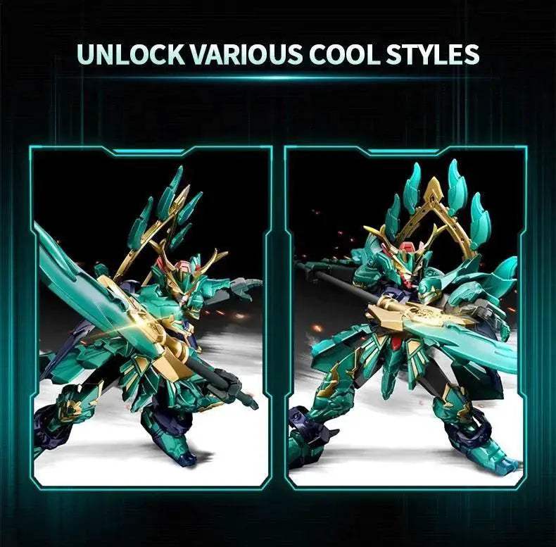 Sembo Block Building Blocks Blue Dragon White Tiger Mecha Toys - ToylandEU