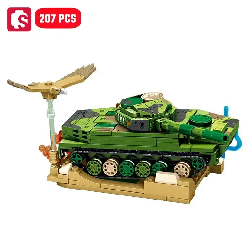 MOC Sembo Military Tank Building Blocks Set For Kids Durable Construction - ToylandEU