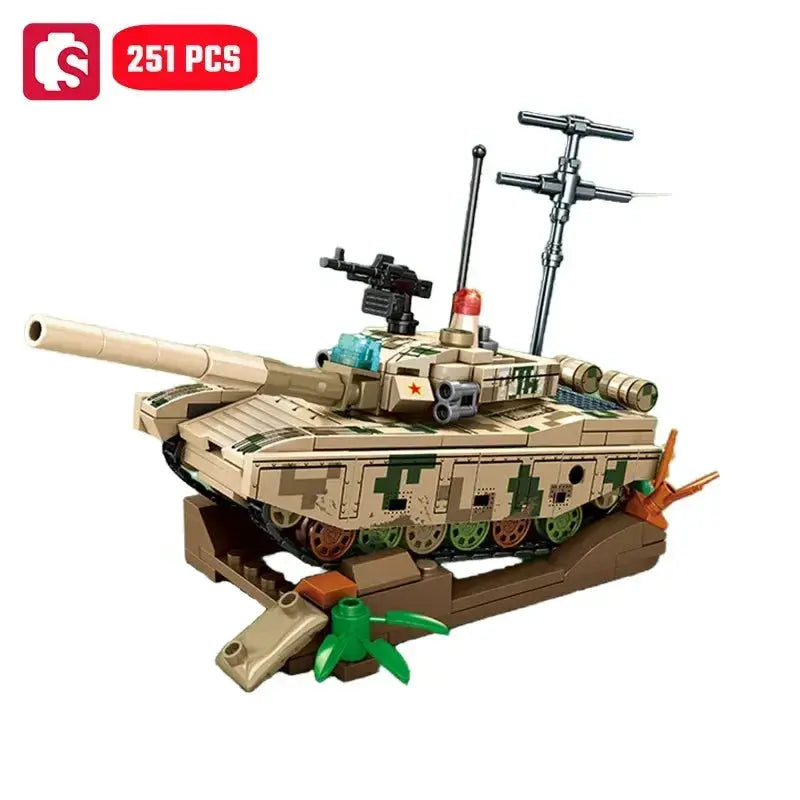 MOC Sembo Military Tank Building Blocks Set For Kids Durable Construction - ToylandEU