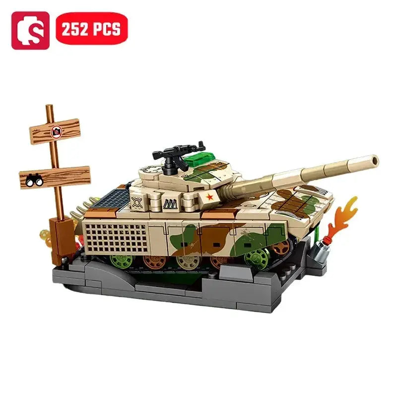 MOC Sembo Military Tank Building Blocks Set For Kids Durable Construction - ToylandEU
