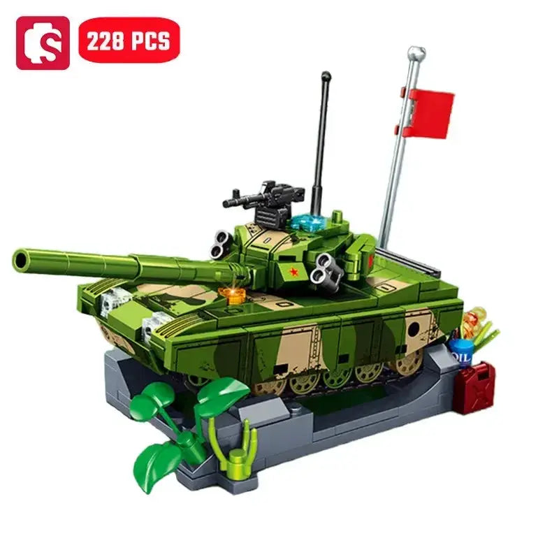 MOC Sembo Military Tank Building Blocks Set For Kids Durable Construction - ToylandEU