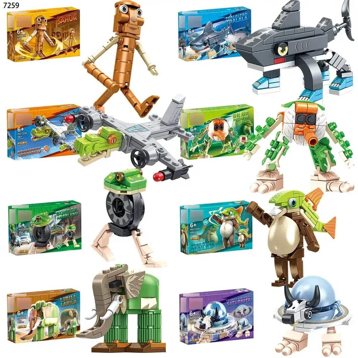 Shark Building Blocks Blind Box Toy Set For Kids Gift - ToylandEU
