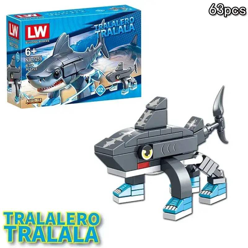 Shark Building Blocks Blind Box Toy Set For Kids Gift - ToylandEU